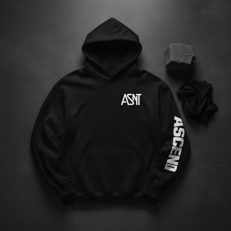 Ascent Essential Hoodie — Flat Lay